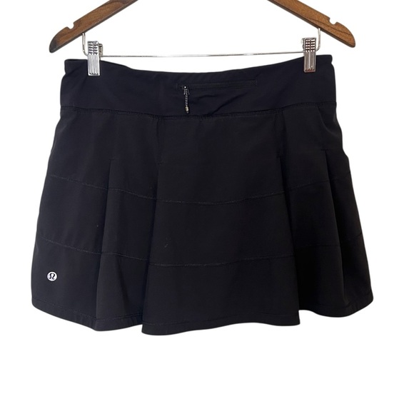 Lululemon Pace Rival Skirt II (Regular) Black- Size 8 Athletic Skirt - Picture 6 of 15